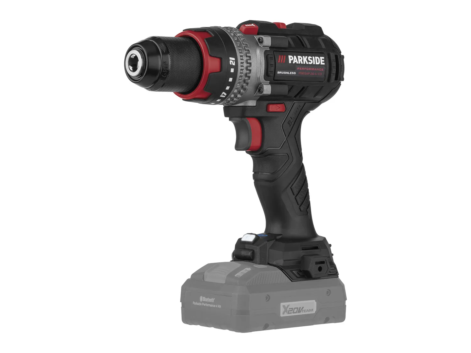 PARKSIDE PERFORMANCE® Perceuse-visseuse à percussion PSBSAP 20-Li C3, 20 V